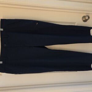 Eddie Bauer Women's Stretch Ripstop Crop Pant Navy Blue Size 12